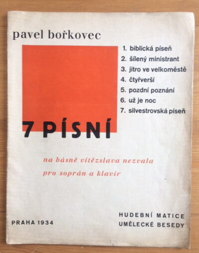 Bořkovec Pavel – 7 písní /noty-music/