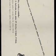 propagační leták / advertising leaflet – AKA - Fr. Kalivoda