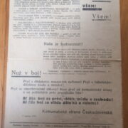 orig. komunistický leták 1933 /orig. communist leaflet 1933 – Alarm !