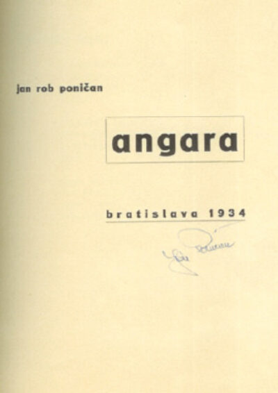 Poničan Ján Rob – Angara