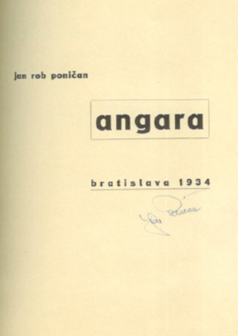 Poničan Ján Rob – Angara