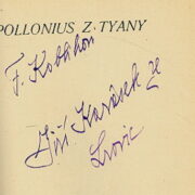 Jiří Karásek ze Lvovic – Apollonius z Tyany