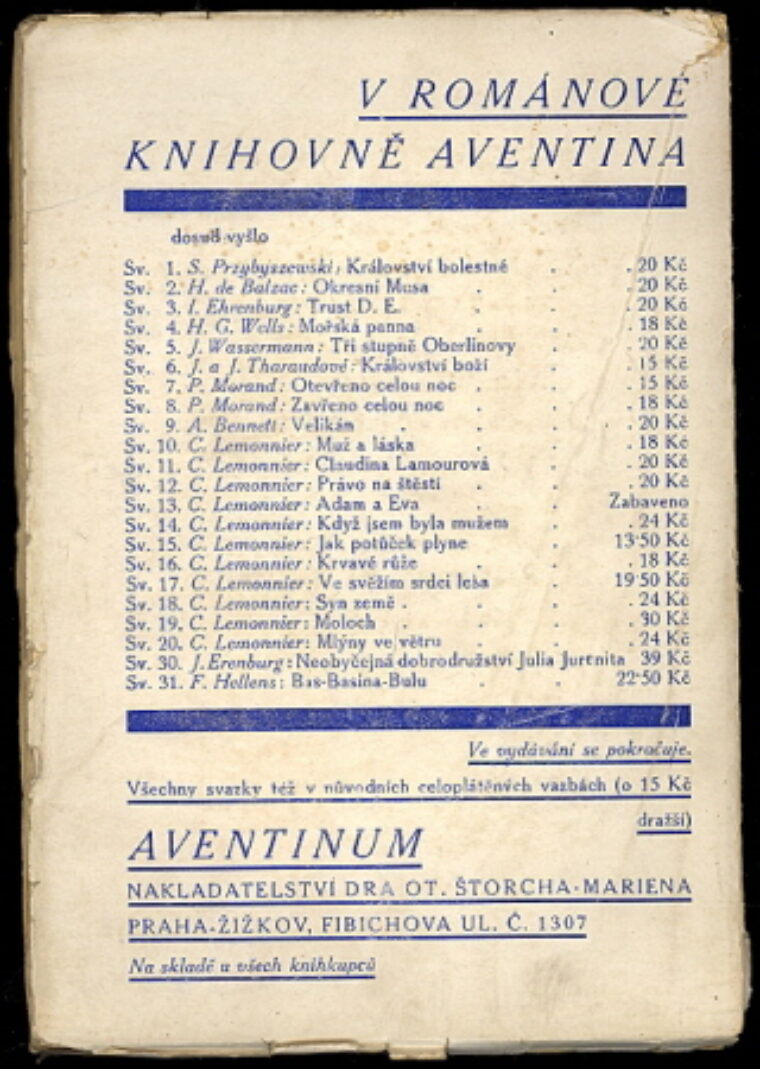 Hellens Franz / Teige K. / Mrkvička O. – Bas Basina Bulu