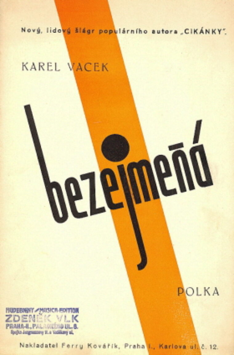 Vacek Karel – Bezejmenná / noty -music /