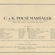 C. a K.polní maršálek – Burianovo divadlo / program /