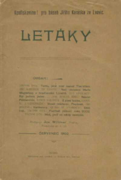 Letáky /po konfiskaci/ – Červenec MCMII