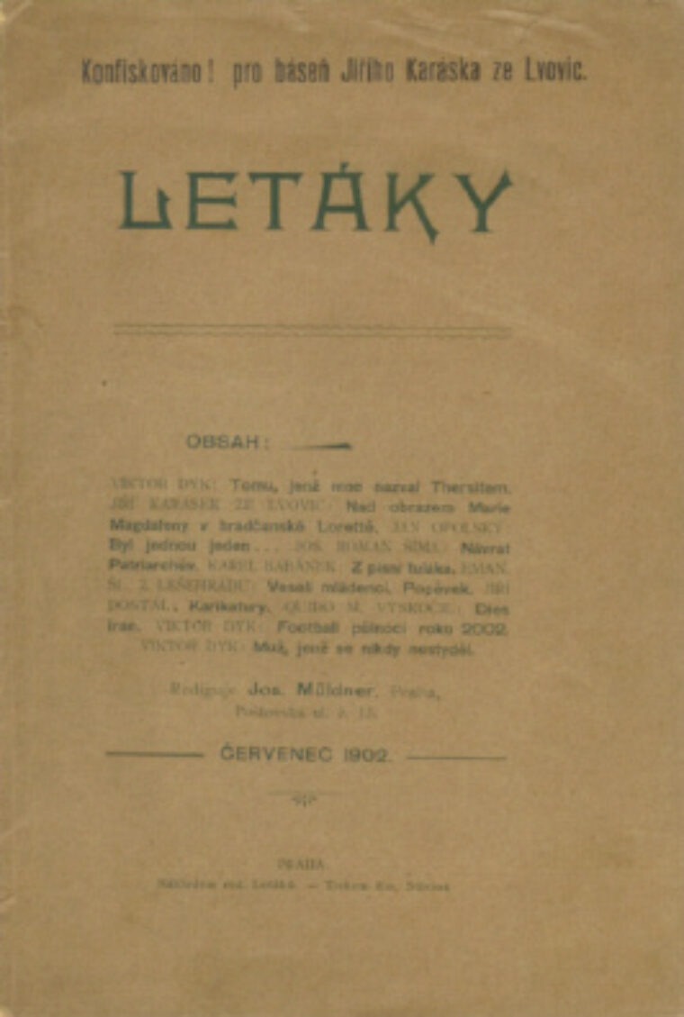 Letáky /po konfiskaci/ – Červenec MCMII
