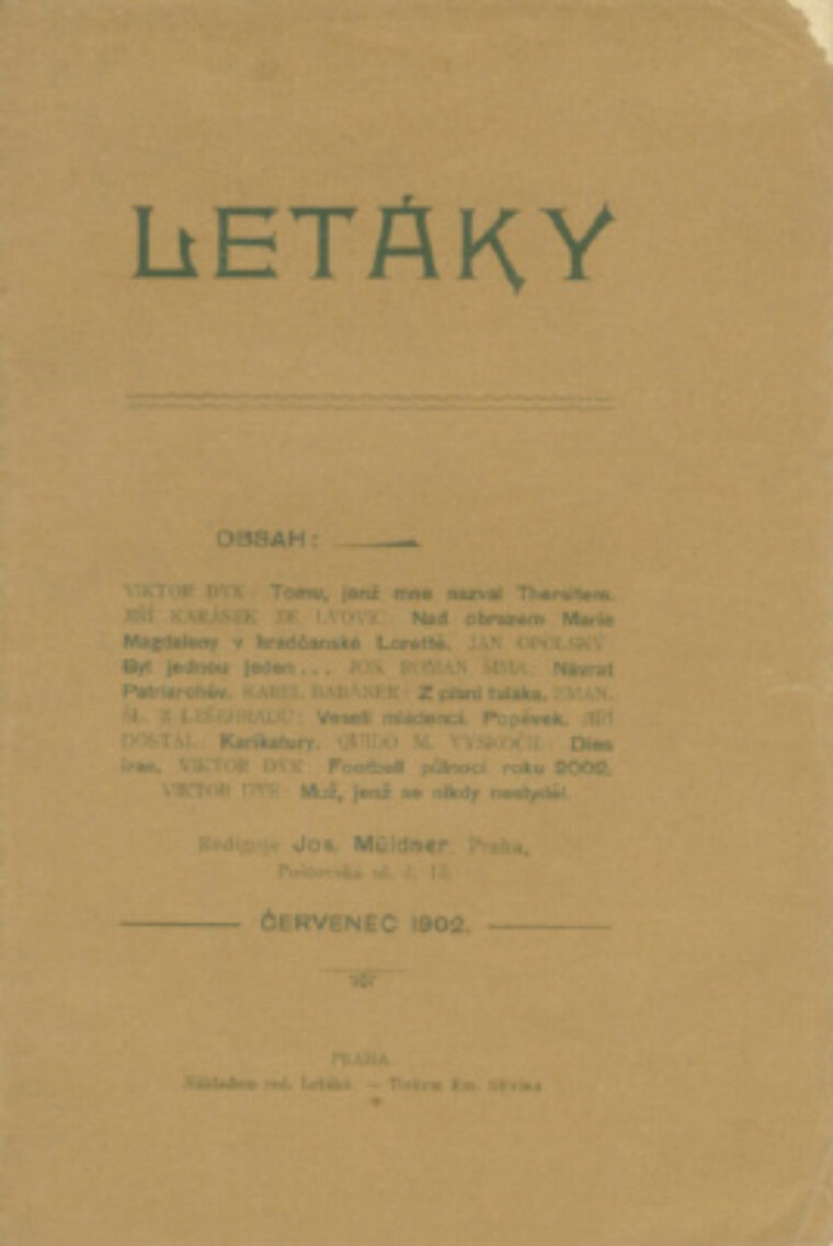 Letáky / před konfiskací / – Červenec MCMII