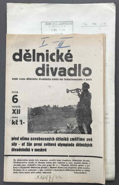 časopisy a dokumenty / journals and documents – Dělnické divadlo