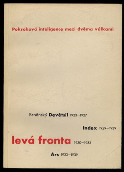 katalog / catalogue – Devětsil - Levá fronta - Index - Ars