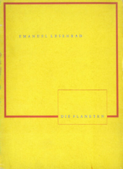 Lešehrad Emanuel – Die Planeten