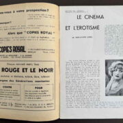 Cinéma Critique littéraire, artistique et sociale – Documents 33 - Revue mensuelle / 6 sešitů /