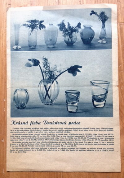 Arch. Vaněk / A. Loos / L. Smrčková - reklamní materiály – Družstevní práce / Krásná jizba