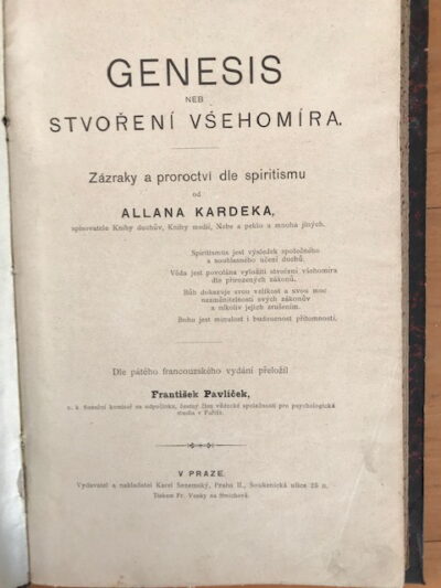 Kardek Alen – Genesis neb stvoření všehomíra