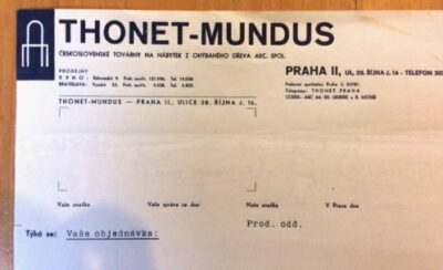 Thonet - Mundus – hlavičkový papír / heading paper
