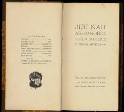 Jiří Karásek ze Lvovic – Hořící duše
