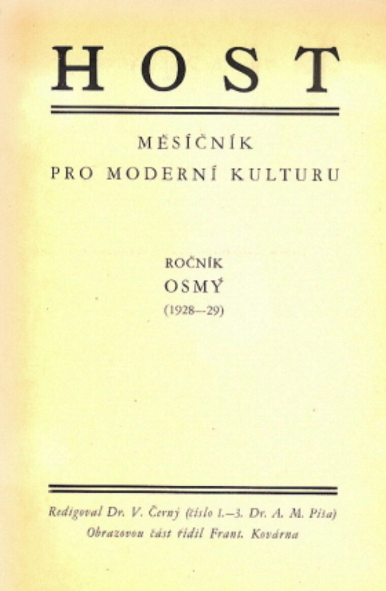 měsíčník pro moderní kulturu – Host VIII.