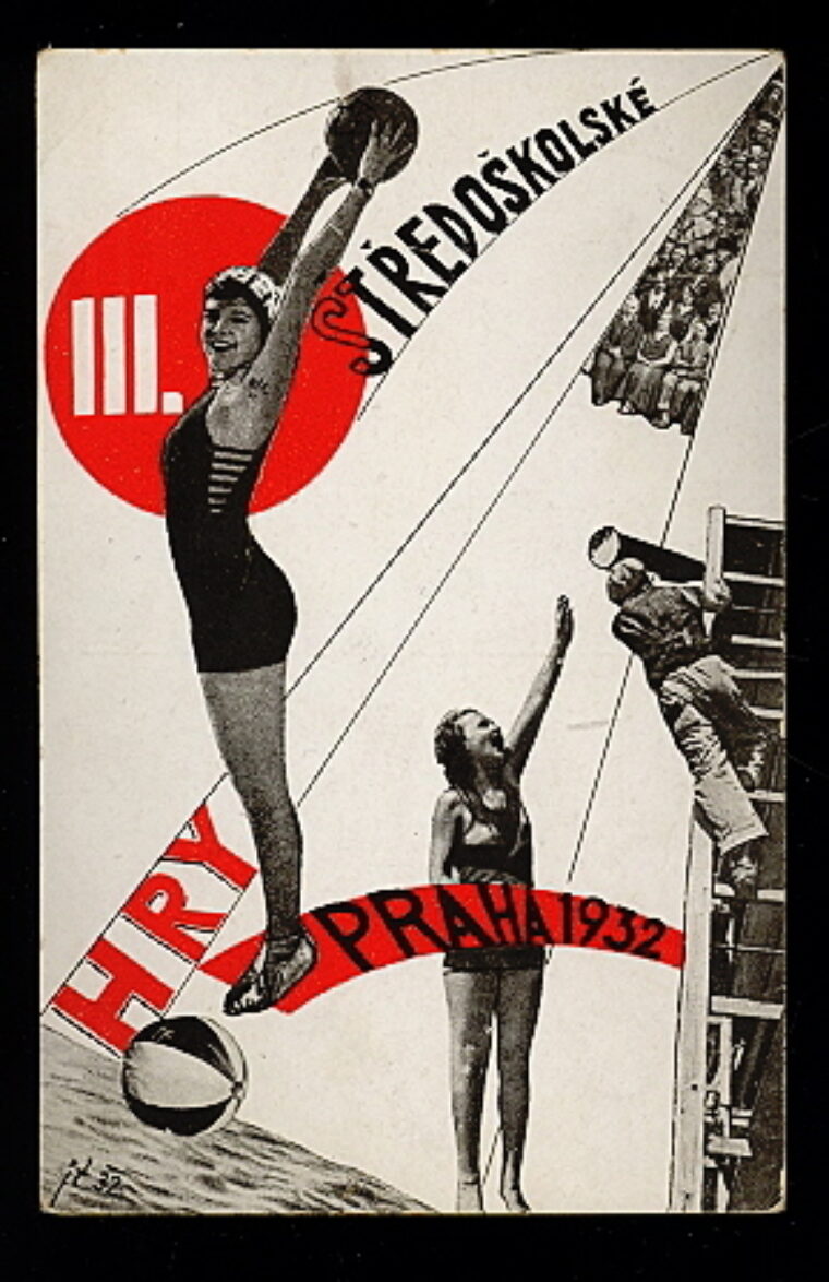 pohlednice / postcard – III.Středoškolské hry Praha 1932