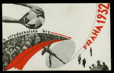 pohlednice /postcard – III.Středoškolské hry Praha 1932