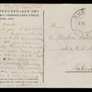 pohlednice / postcard – III.Středoškolské hry Praha 1932