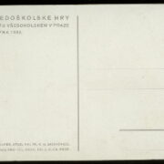 pohlednice /postcard – III.Středoškolské hry Praha 1932