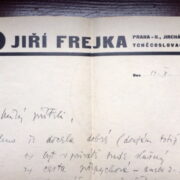 hlavičkový papír / letterhead paper – Jiří Frejka / Zdeněk Rossmann