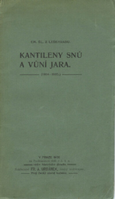 Emanuel šl. z Lešehradu – Kantileny snů a vůní jara