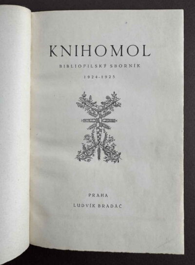 časopisy / journals – Knihomol / 1924-1925 /