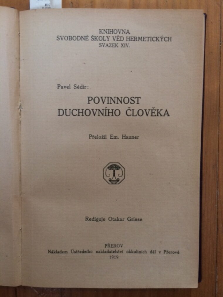 Sédir P. / Muller B. / K. z Eckartshausenů / Sankaračarya – Knihovna Svobodné školy věd hermetických sv. XIV, XV, XVI. + Sfinx