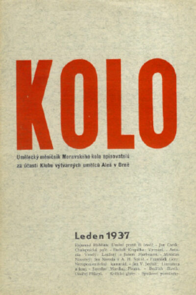 Literární zpravodaj Mor.kola spisovatelů – Kolo 1937