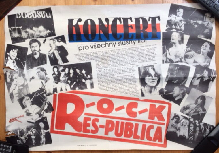 orig. plakát / orig. poster – Koncert pro všechny slušný lidi
