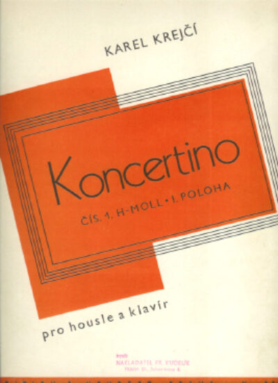 Krejčí Karel – Koncertino /noty-music/