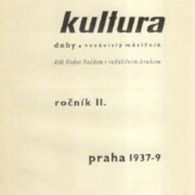 nezávislý literární a umělecký měsíčník – Kultura doby