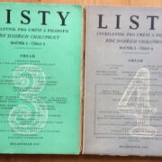 Časopis pro umění / Periodical for art – Listy