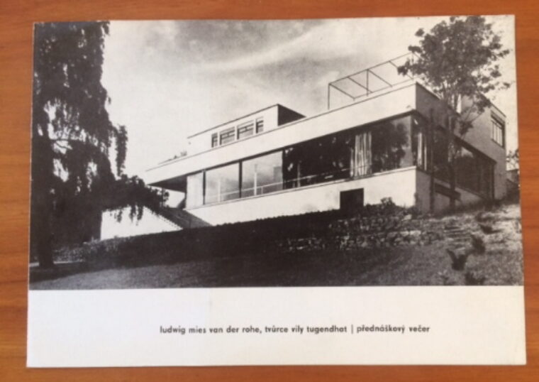 pozvánka / invitation card – Ludwig Mies van der Rohe - Tvůrce vily Tugendhat