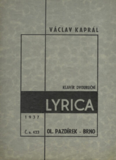 Kaprál Václav – Lyrica /noty-music/