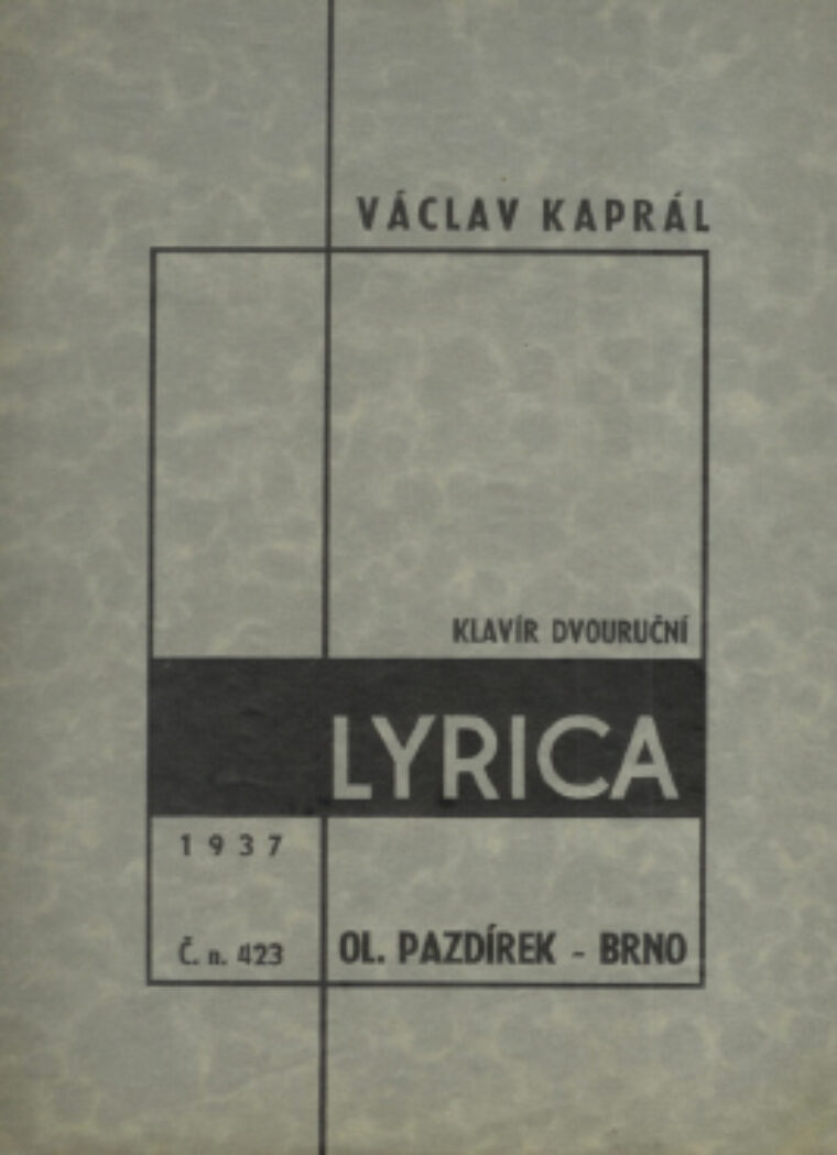 Kaprál Václav – Lyrica /noty-music/