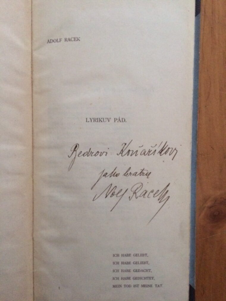 Racek Adolf – Lyrikův pád