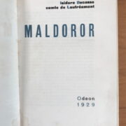 Isidore Ducasse comte de Lautrémont – Maldoror ( ex. bez ilustrací )