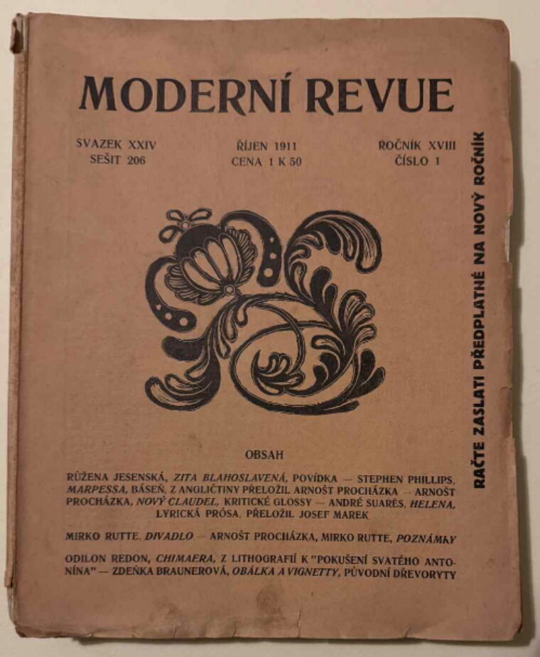časopisy / journals – Moderní Revue - ročník XVIII. (svazek 24 + 25)