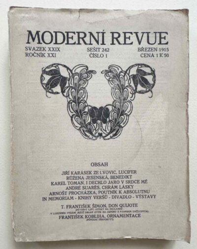 časopisy / journals – Moderní Revue - ročník XXI. (svazek 29)