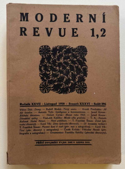 časopisy / journals – Moderní Revue - ročník XXVII. (svazek 36)
