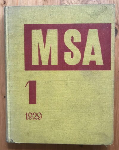 Teige Karel – MSA 1 - Mezinárodní soudobá architektura