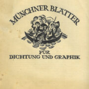 Expresionistický časopis – Münchner Blätter für Dichtung und Graphik