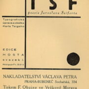 Seifert Jaroslav / Teige Karel – Na vlnách TSF