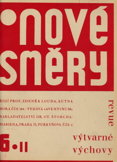 Revue výtvarné výchovy – Nové směry 1928-29 / 2.ročník /