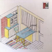 Arch..Ustohal Vladimír – orig. návrhy interiérů / orig. interior drawings