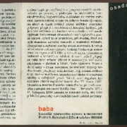 propagační prospekt / prospectus – Osada Baba