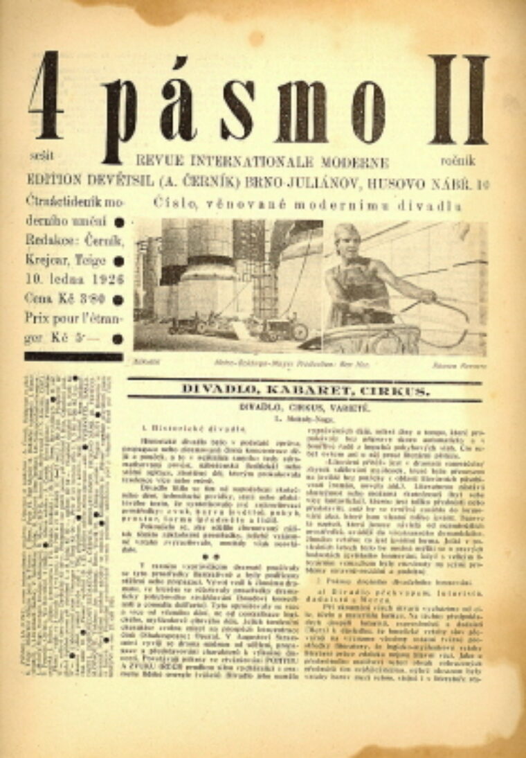 avantgardní časopis / avant-garde journals – Pásmo /2 sešity - 2 issues/