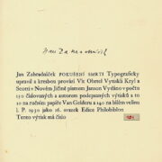 Zahradníček Jan – Pokušení smrti